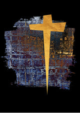 Golden Cross Painting T-Shirt