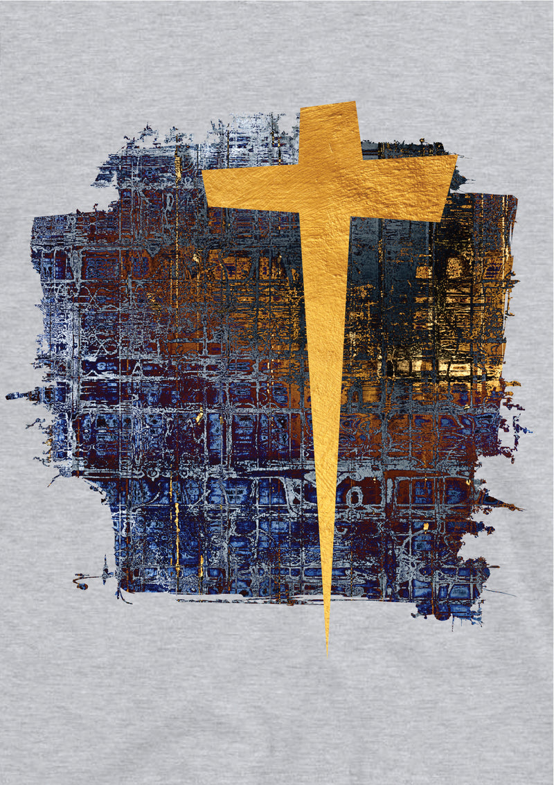 Golden Cross Painting T-Shirt